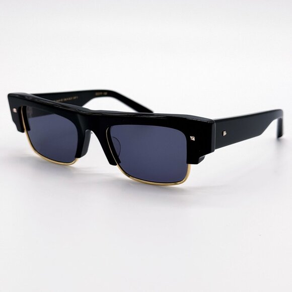 NEW VALENTINO SUNGLASSES VLS-164A BLACK MEN EYEWEAR